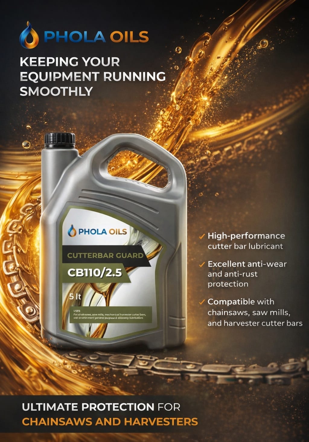Cutterbar Oil (Cutterbar Guard CB110/2.5) (5L)