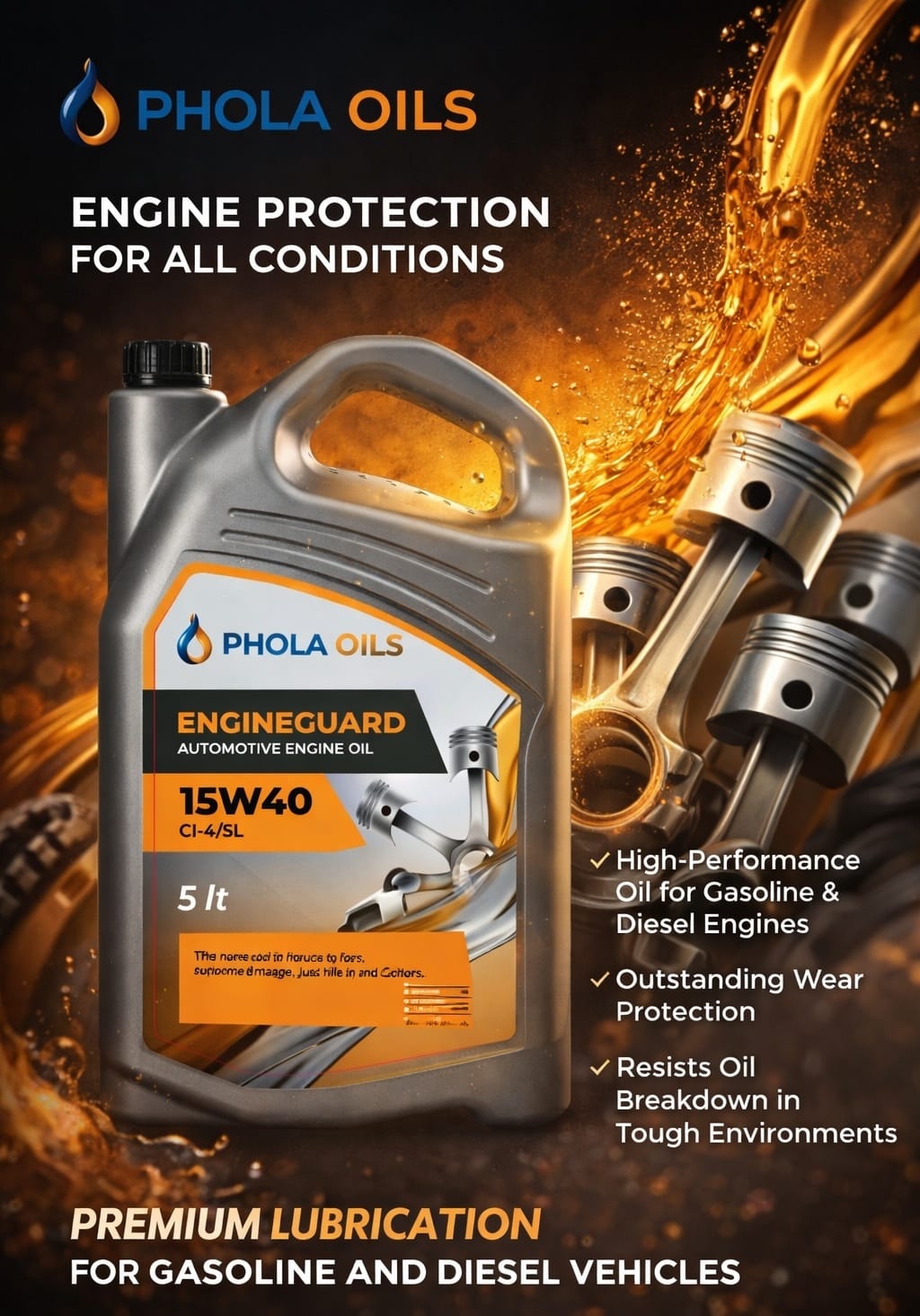 Engineguard 15W40 Oil (5L)